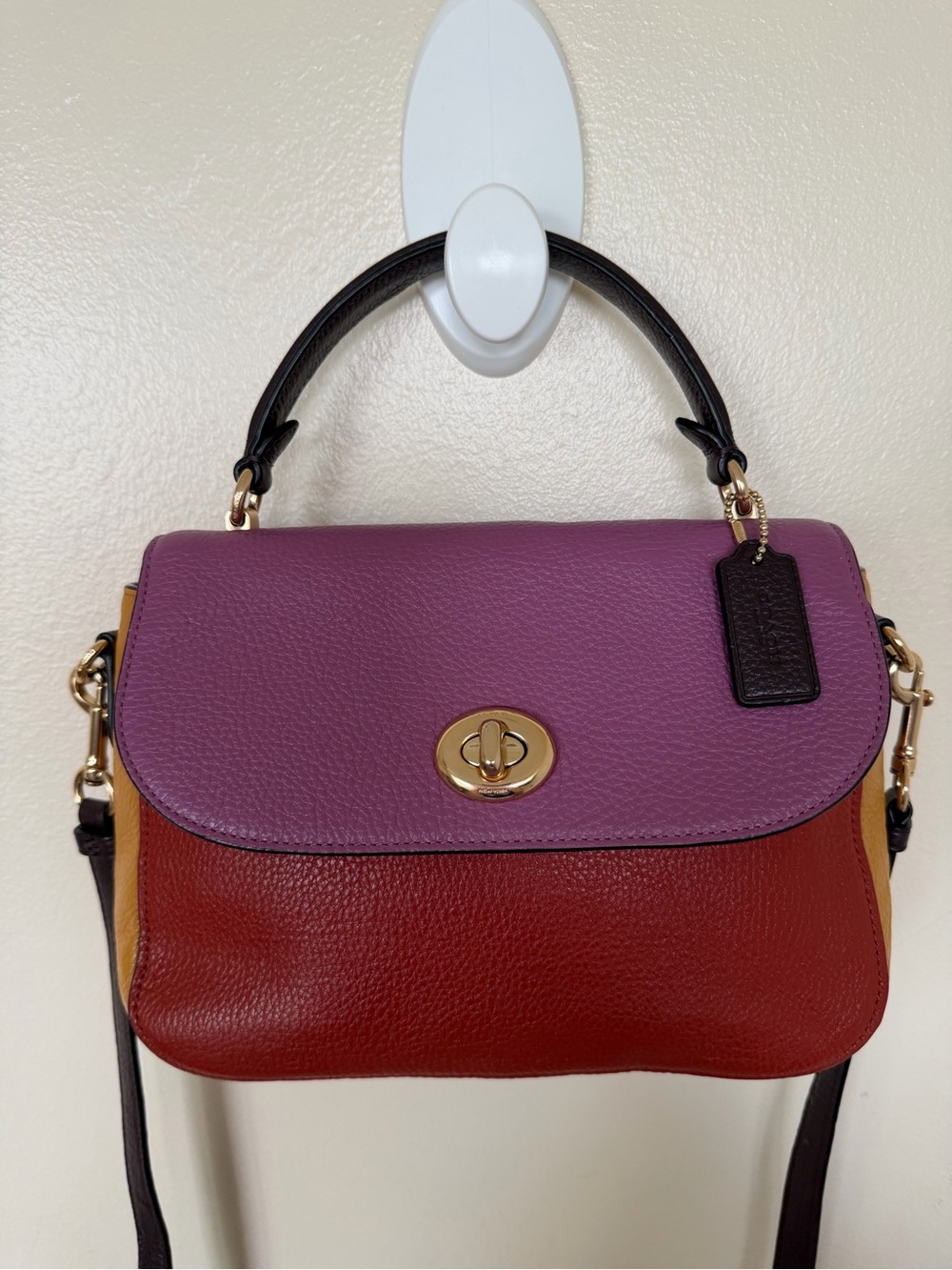 COACH Marlie Top Handle Satchel in Colorblock